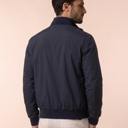 Men’s Zip-Up Jacket – Stand Collar & Long Sleeve