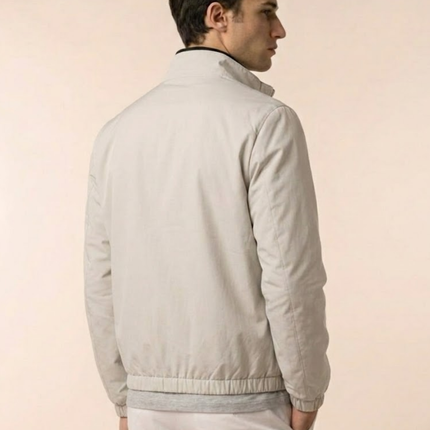 Zip-Up Jacket – Stand Collar & Elastic Cuffs