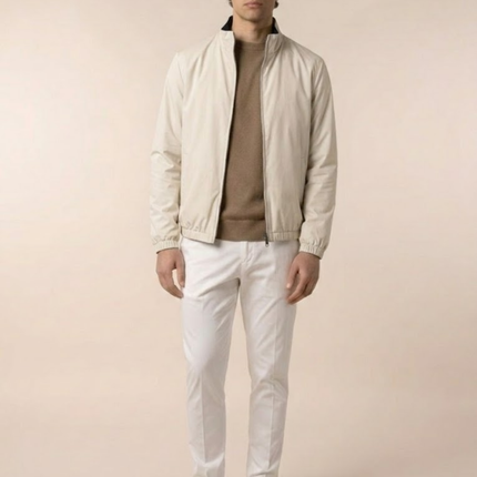 Zip-Up Jacket – Stand Collar & Elastic Cuffs