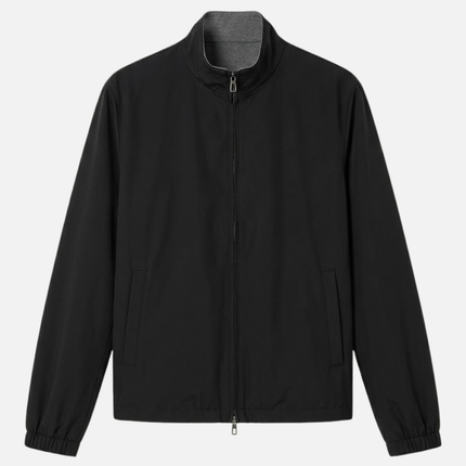 Zip-Up Jacket – Stand Collar & Elastic Cuffs