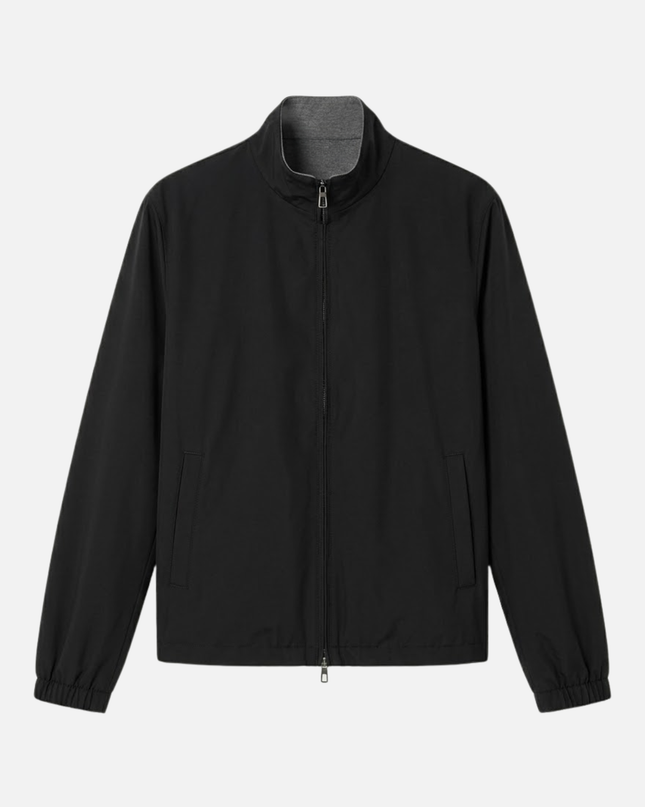 Zip-Up Jacket – Stand Collar & Elastic Cuffs