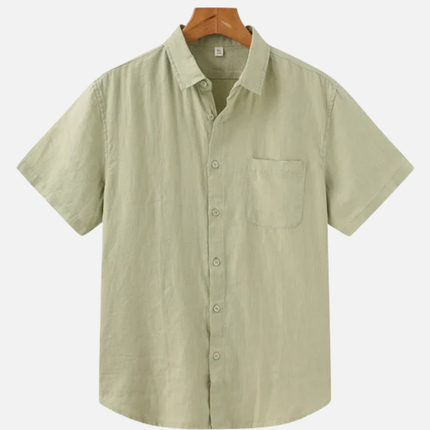 Men’s Short Sleeve Shirt – Button-Up & Chest Pocket