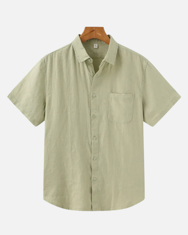 Men’s Short Sleeve Shirt – Button-Up & Chest Pocket