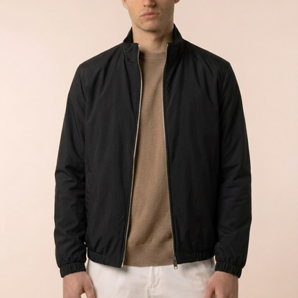 Zip-Up Jacket – Stand Collar & Elastic Cuffs