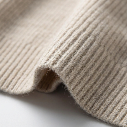 Men’s Ribbed Knit Polo Sweater