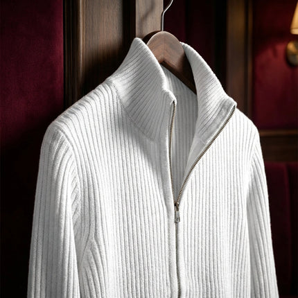 Men’s Ribbed Zip Cardigan