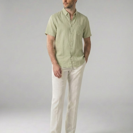 Men’s Short Sleeve Shirt – Button-Up & Chest Pocket