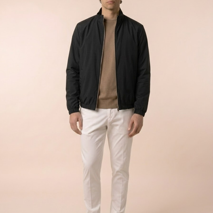 Zip-Up Jacket – Stand Collar & Elastic Cuffs