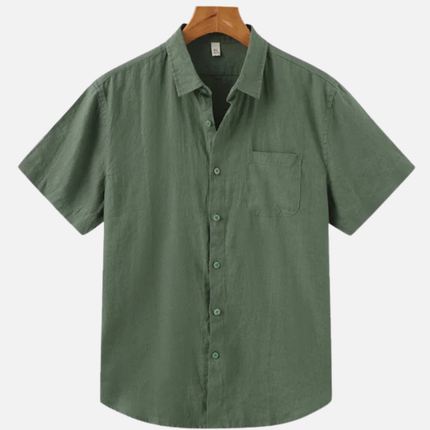 Men’s Short Sleeve Shirt – Button-Up & Chest Pocket