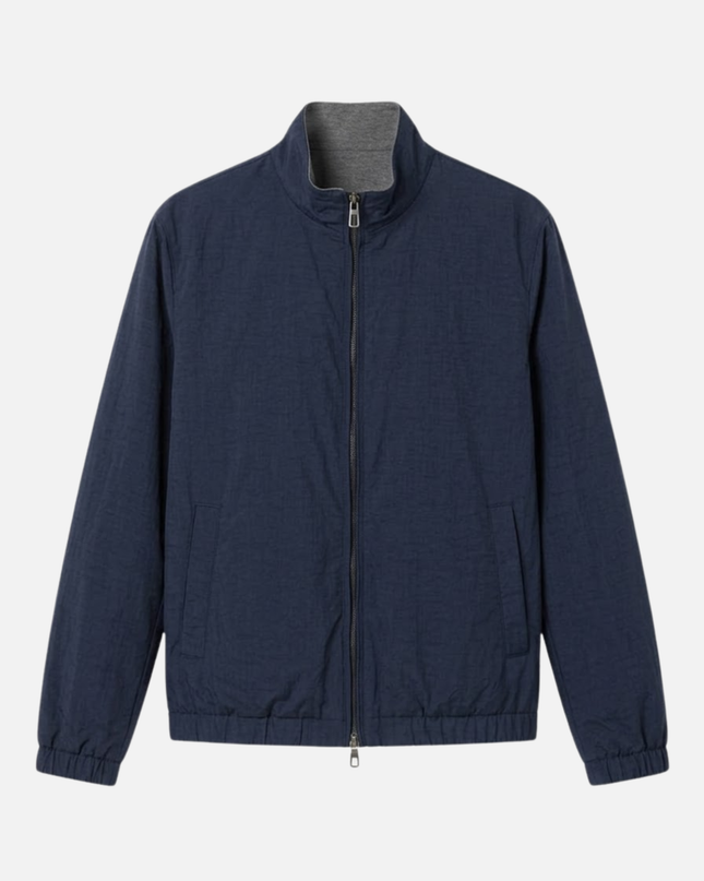 Zip-Up Jacket – Stand Collar & Elastic Cuffs