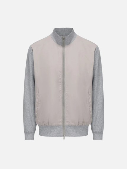 Men’s Zip-Up Jacket – Stand Collar & Long Sleeve