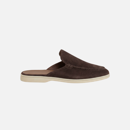 Men’s Slip-On Mules – Open Heel & Stitched Detail