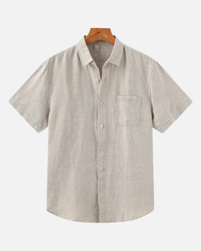 Men’s Short Sleeve Shirt – Button-Up & Chest Pocket