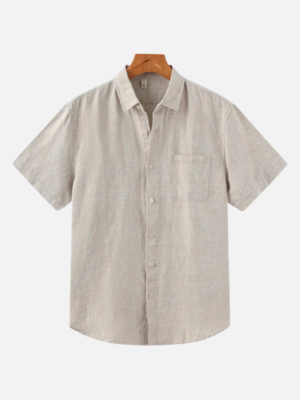 Men’s Short Sleeve Shirt – Button-Up & Chest Pocket