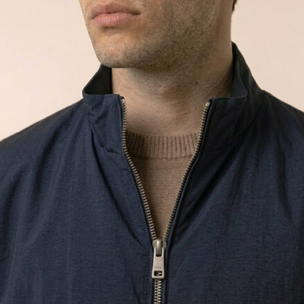 Zip-Up Jacket – Stand Collar & Elastic Cuffs