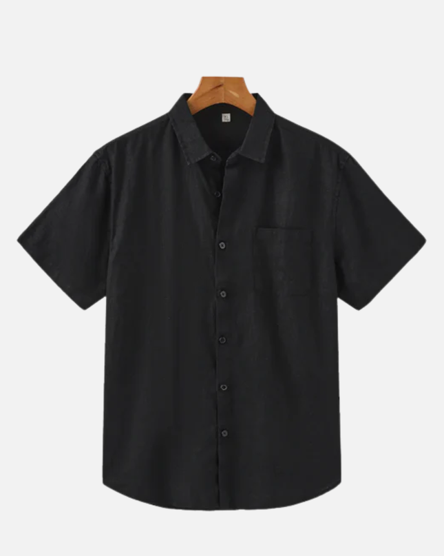 Men’s Short Sleeve Shirt – Button-Up & Chest Pocket