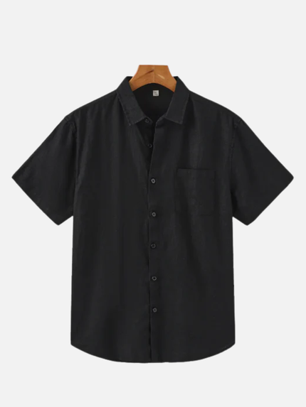 Men’s Short Sleeve Shirt – Button-Up & Chest Pocket