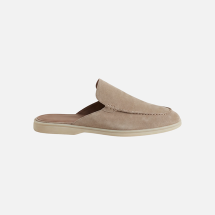Men’s Slip-On Mules – Open Heel & Stitched Detail
