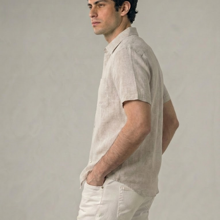 Men’s Short Sleeve Shirt – Button-Up & Chest Pocket