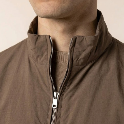 Zip-Up Jacket – Stand Collar & Elastic Cuffs