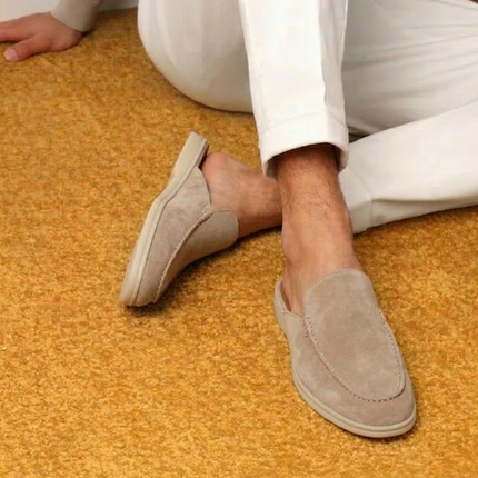 Men’s Slip-On Mules – Open Heel & Stitched Detail