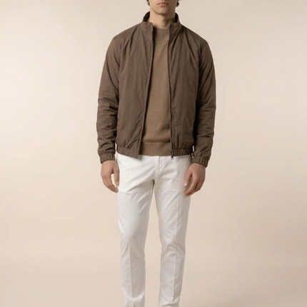 Zip-Up Jacket – Stand Collar & Elastic Cuffs