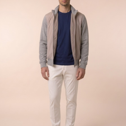 Men’s Zip-Up Jacket – Stand Collar & Long Sleeve