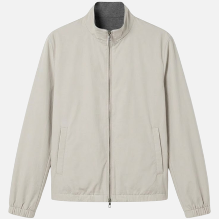 Zip-Up Jacket – Stand Collar & Elastic Cuffs