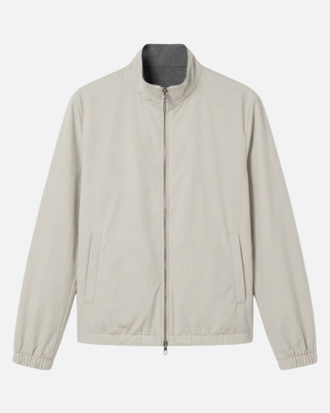 Zip-Up Jacket – Stand Collar & Elastic Cuffs
