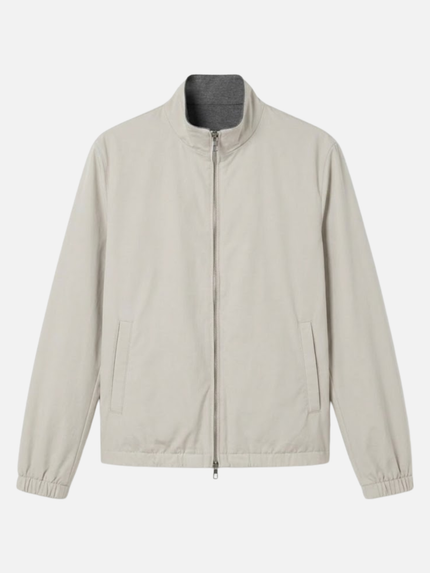 Zip-Up Jacket – Stand Collar & Elastic Cuffs