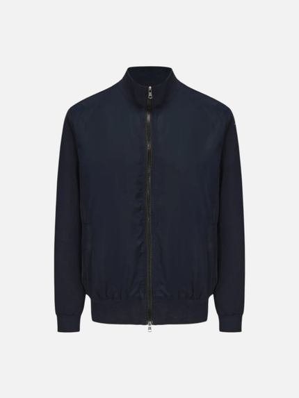 Men’s Zip-Up Jacket – Stand Collar & Long Sleeve