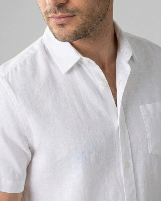 Men’s Short Sleeve Shirt – Button-Up & Chest Pocket
