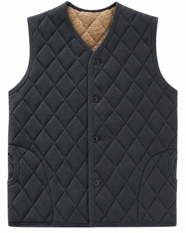 Men’s Quilted Snap Vest