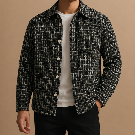 Men’s Textured Shirt Jacket
