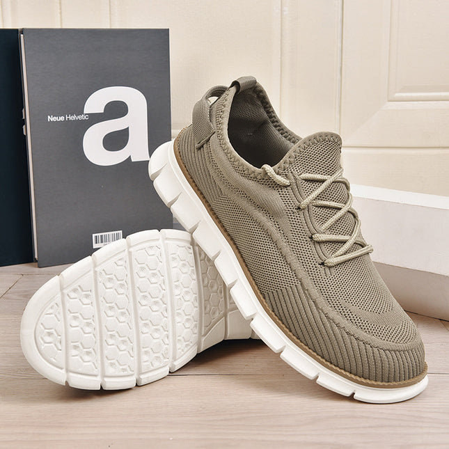 Men’s Knit Lace-Up Flex Sneakers