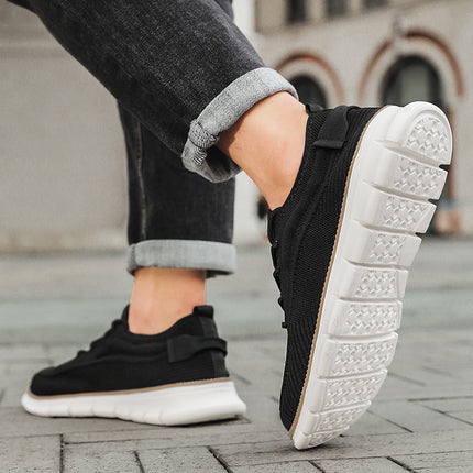 Men’s Knit Lace-Up Flex Sneakers