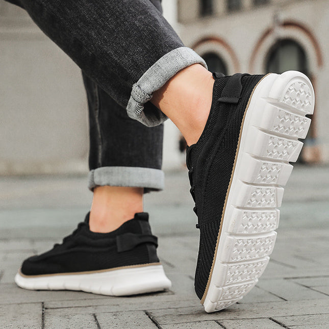 Men’s Knit Lace-Up Flex Sneakers
