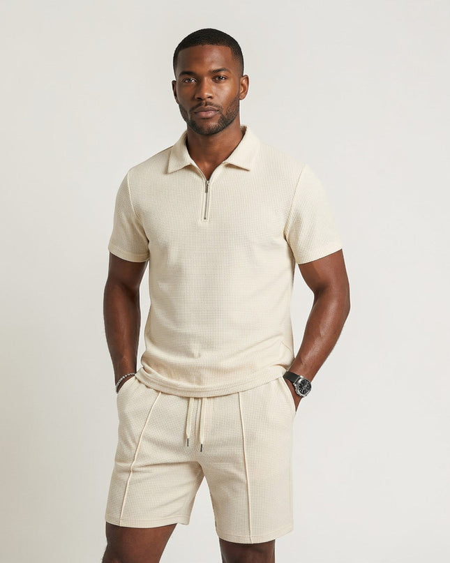 Men’s Riviera Zip Polo Set