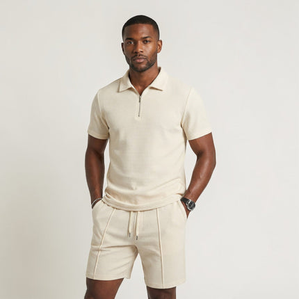 Men’s Riviera Zip Polo Set