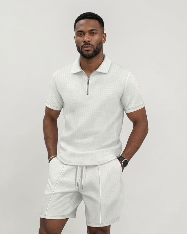 Men’s Riviera Zip Polo Set