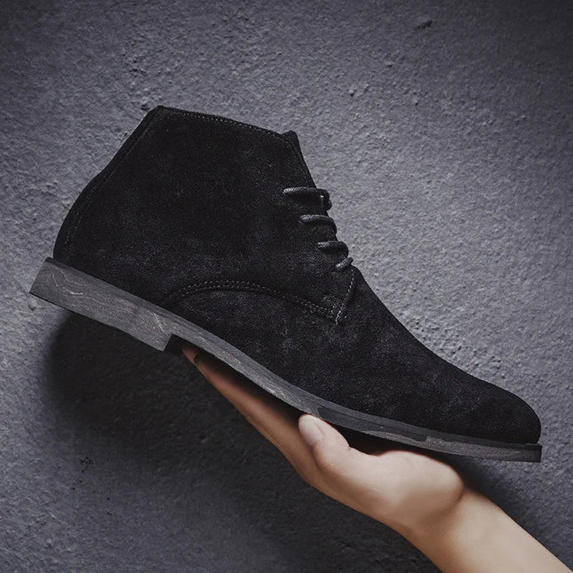 Lace-up boots with ankle-high shaft