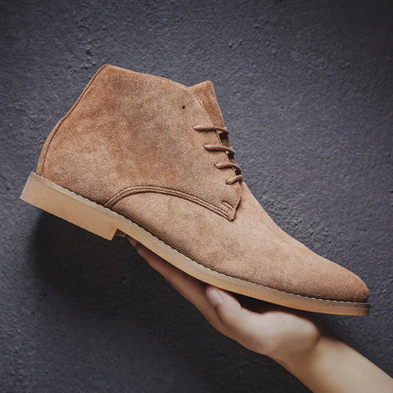 Lace-up boots with ankle-high shaft