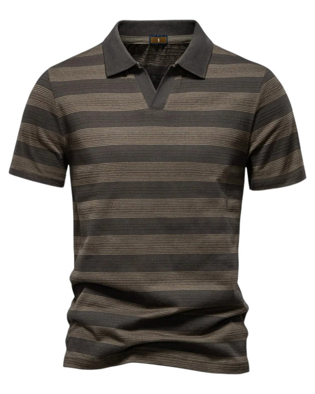 Men Classic Stripe Polo