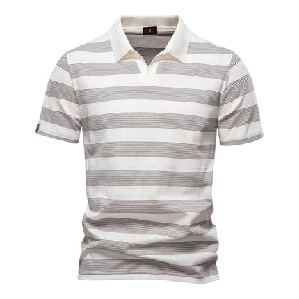 Men Classic Stripe Polo
