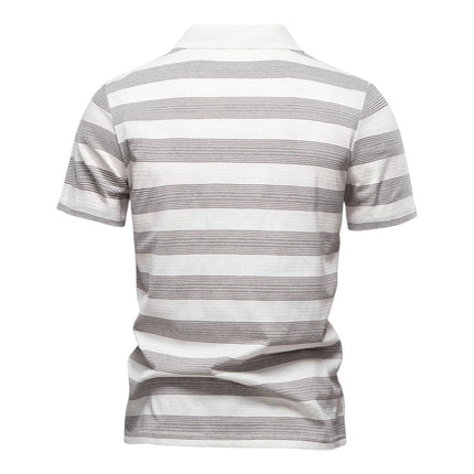 Men Classic Stripe Polo