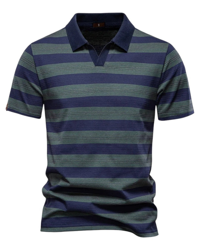 Men Classic Stripe Polo