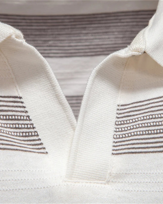 Men Classic Stripe Polo