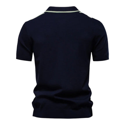 Men Minimalist Panel Polo