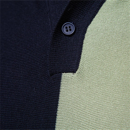 Men Minimalist Panel Polo