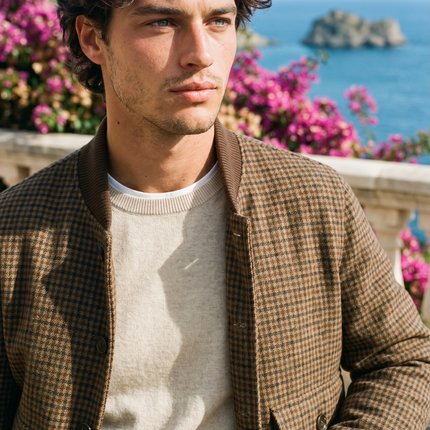 Men’s Checked Bomber Jacket